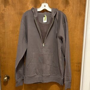495. Econscious Men's Gray Zip-Up Hoodie